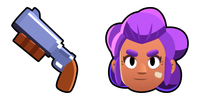 Brawl Stars Shelly & Gun Cursor