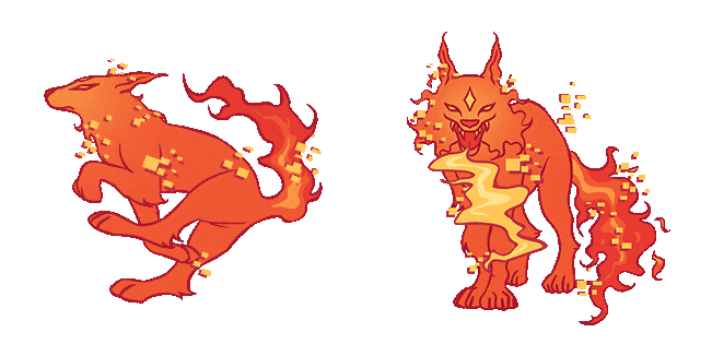 Bro-Mon FirewallFenrir Animated Cursor