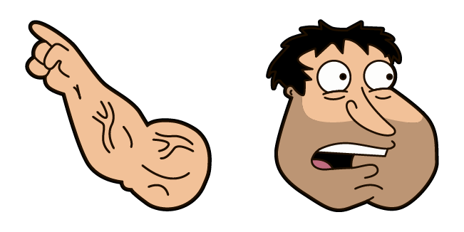 Family Guy Glenn Quagmire & Strong Hand Cursor
