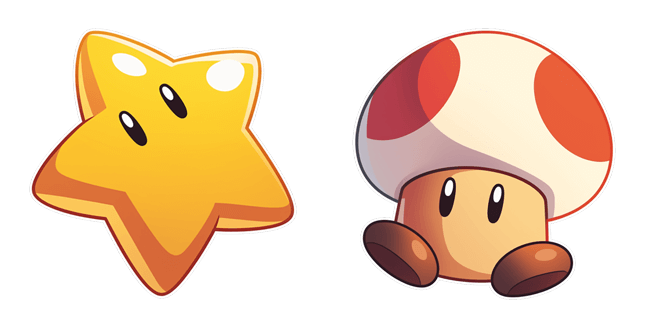 Super Mario Super Star & Super Mushroom Cursor