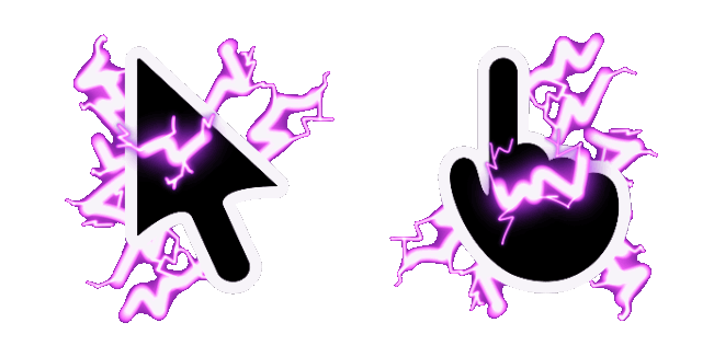Purple Electric Animated Cursor