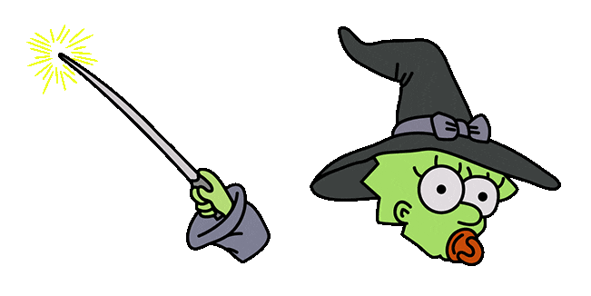 The Simpsons Witch Maggie Animated Cursor