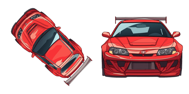Stunning Red Toyota Cursor