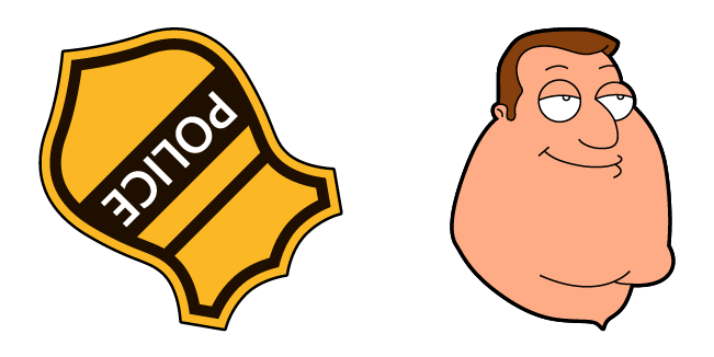 Family Guy Joe Swanson & Police Badge Cursor