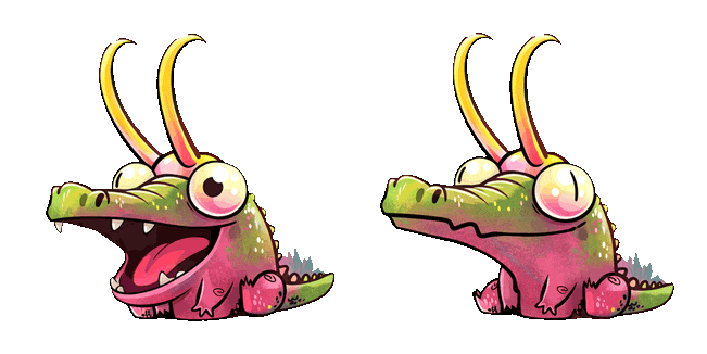 Cute Alligator Loki Animated Cursor