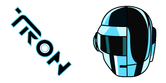 Daft Punk Helmet & Tron Logo Animated Cursor