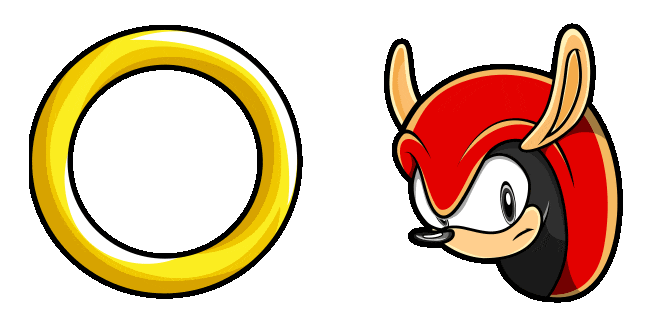 Sonic Mighty the Armadillo & Ring Animated Cursor