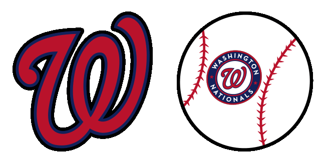 Washington Nationals Logo & Baseball Animated Cursor
