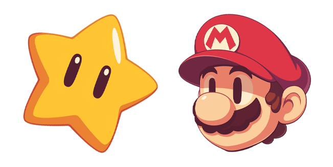 Super Star & Super Mario Face Cursor