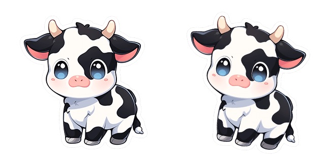 Cute Baby Cow Cursor