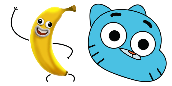 TAWOG Banana Joe & Gumball Watterson Cursor