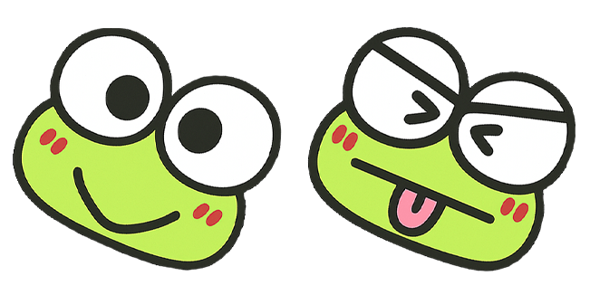Sanrio Happy & Grimacing Keroppi Cursor