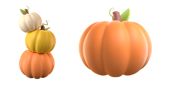 Fall Pumpkins 3D Cursor