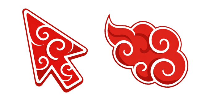 Naruto Akatsuki Cloud Arrow Cursor