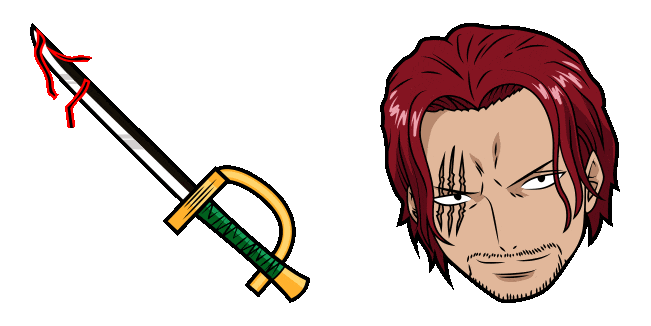 One Piece Shanks & Gryphon Animated Cursor