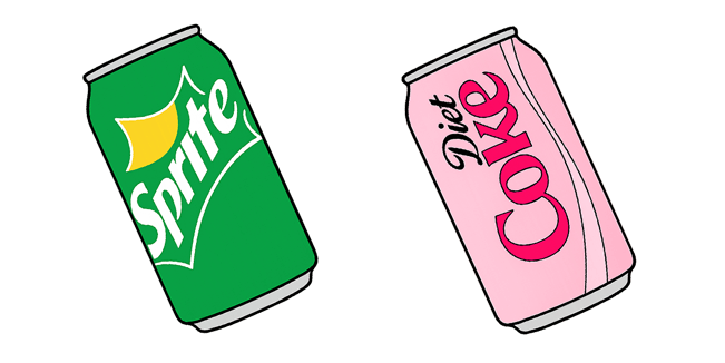 Sprite & Diet Coke Soft Drink Can Cursor