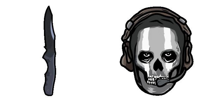 Call of Duty Simon Ghost & Knife Animated Cursor