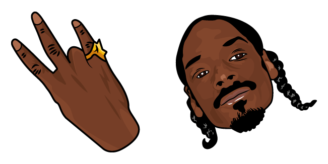 Snoop Dogg & Gang Sign Cursor