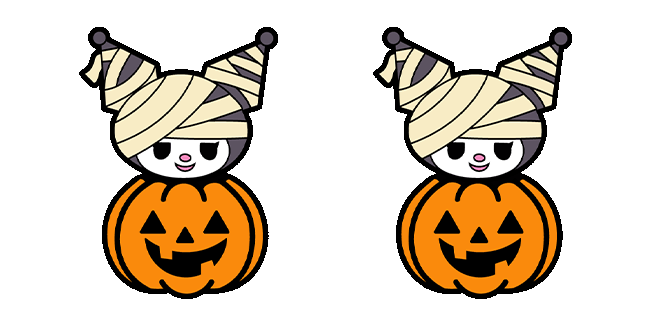 Halloween Kuromi in Pumpkin Animated Cursor