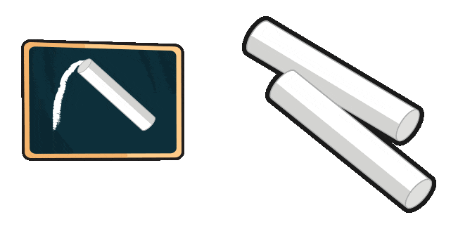 Teacher Desk & Chalk Animated Cursor