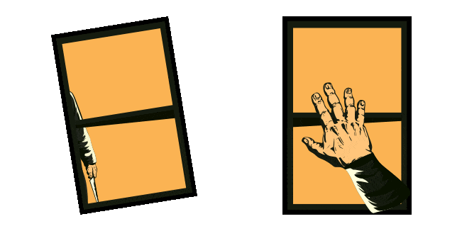 Michael Myers outside of Window Meme Animated Cursor