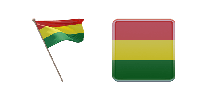 Plurinational State of Bolivia Flag 3D Cursor
