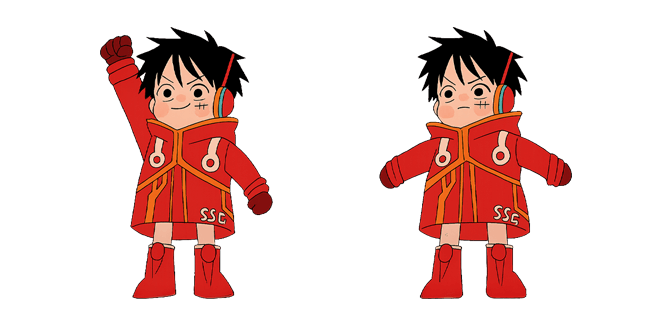 One Piece Cute Luffy Egghead Outfit Cursor