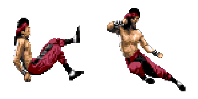 Mortal Kombat Liu Kang Pixel Animated Cursor Cursor