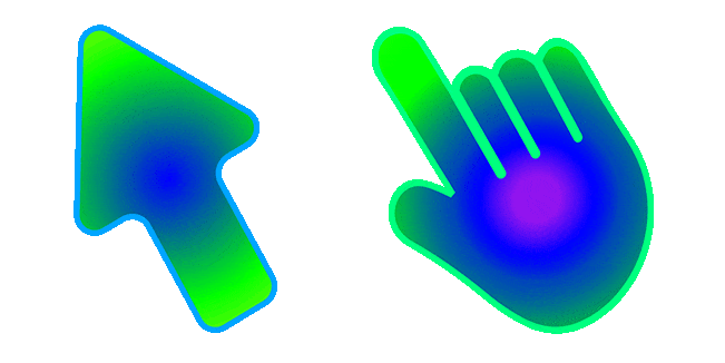 Blue & Green Aura Texture Animated Cursor