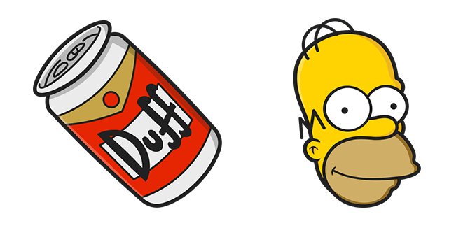 The Simpsons Homer & Beer Cursor