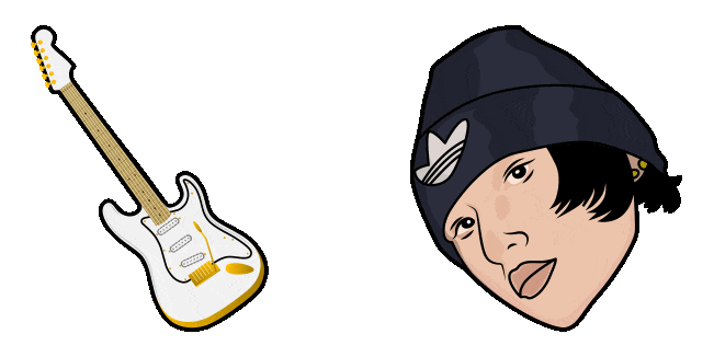 Riize Wonbin & Guitar Animated Cursor