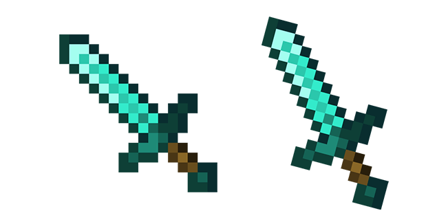 Minecraft Diamond Sword Cursor