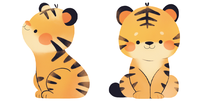 Cute Baby Tiger Cursor