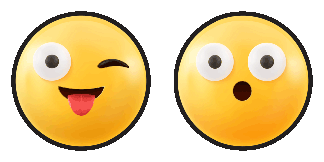 Winking Face with Tongue Emoji Animated Cursor