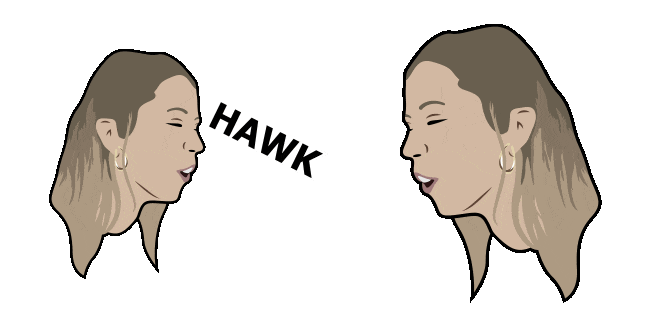 Hawk Tuah Girl Meme Animated Cursor