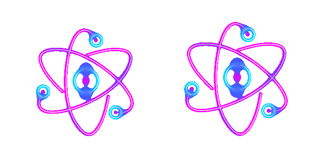 Neon Atom Animated Cursor
