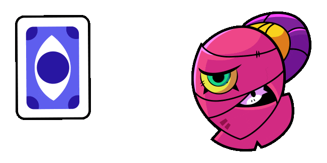 Brawl Stars Tara & Card Animated Cursor