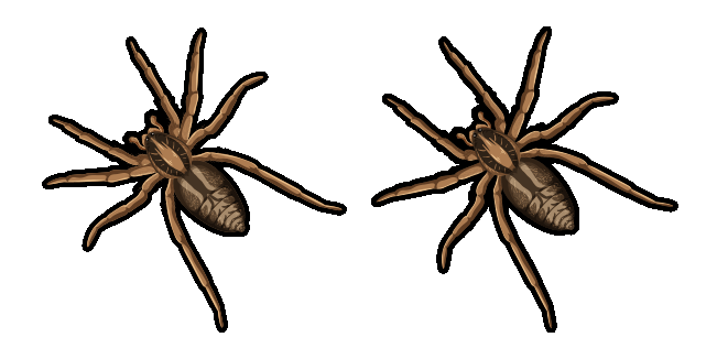 Brown Tarantula Spider Animated Cursor