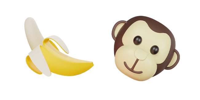 Banana & Monkey 3D Cursor