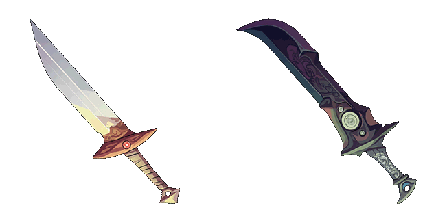 Light & Dark Anime Sword Animated Cursor
