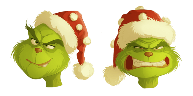 Grinch In Santa Hat Cursor