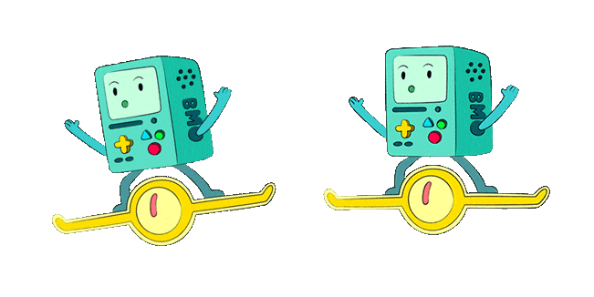 Adventure Time BMO Flying Animated Cursor