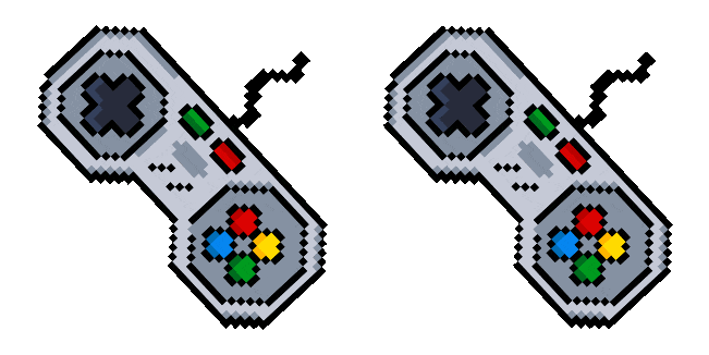 SNES Controller Pixel Animated Cursor