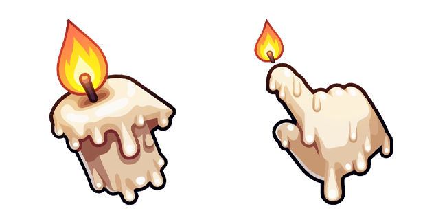 Cozy Burning Candle Cursor