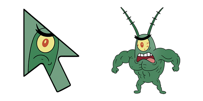 SpongeBob Buff Plankton Cursor