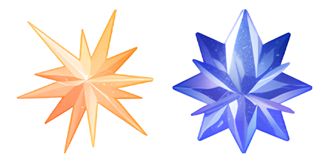 Yellow & Blue Crystal Stars Cursor