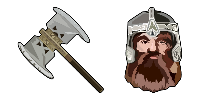 LOTR Gimli & Battle Axe Cursor
