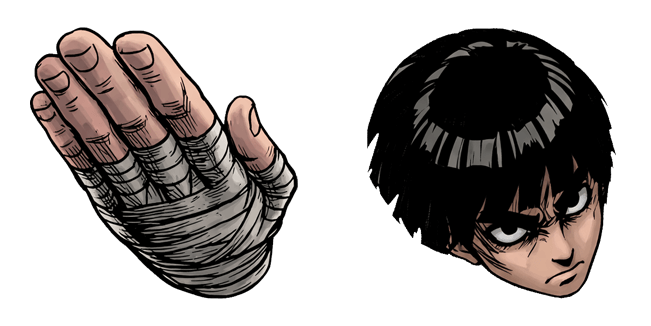 Naruto Rock Lee & Bandaged Hand Cursor