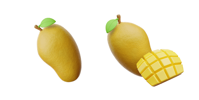 Yellow Mango 3D Cursor