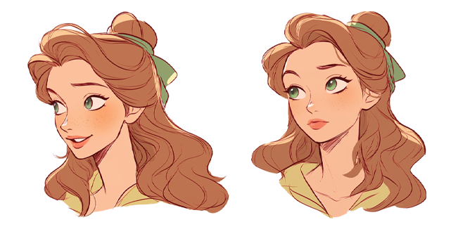 Beautiful Disney Style Girl Cursor